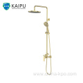 Rain Shower System Exposed Pipe Mixer Faucet Set